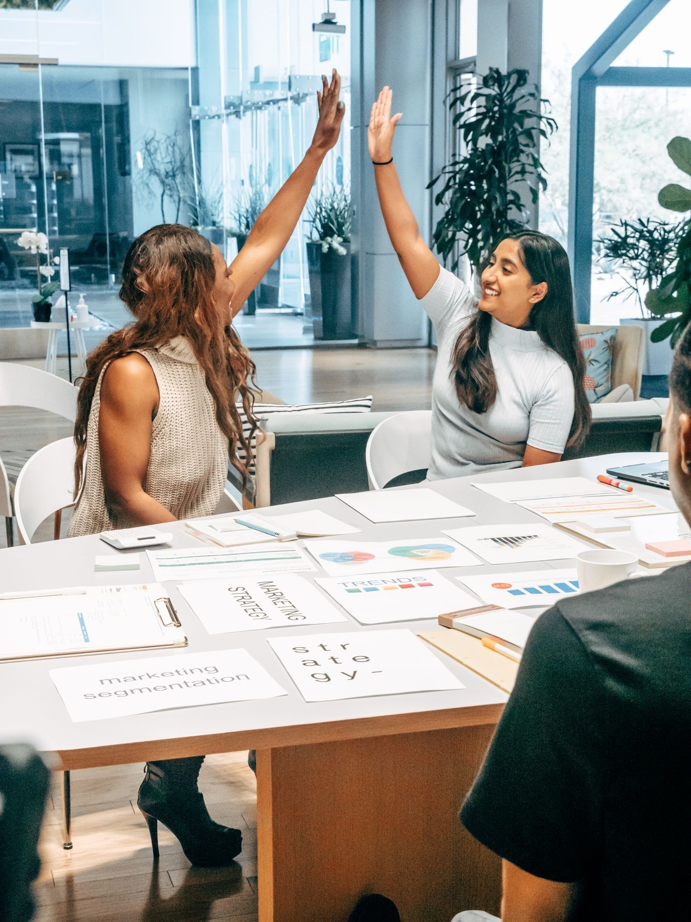 A team collaborating on a project — illustrative photograph